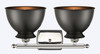 INNOVATIONS LIGHTING 516-2W-PN-M14-BK Adirondack 2 Light Bath Vanity Light part of the Ballston Collection
