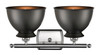 INNOVATIONS LIGHTING 516-2W-SN-M14-BK Adirondack 2 Light Bath Vanity Light part of the Ballston Collection