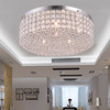 WAREHOUSE OF TIFFANY'S C1776-6 Giannis 19 in. 6-Light Indoor Chrome Finish Flush Mount Ceiling Lights with Light Kit