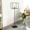 WAREHOUSE OF TIFFANY'S F-171270 Bronte 9.84 in. 1-Light Indoor Black Finish Floor Lamp with Light Kit
