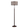 WAREHOUSE OF TIFFANY'S FL8321RB Garvan 16 in. 1-Light Indoor Bronze Finish Floor Lamp with Light Kit