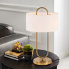 WAREHOUSE OF TIFFANY'S TM165/2 Sulayman 8 in. 2-Light Indoor Gold Finish Table Lamp with Light Kit