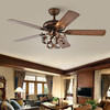 WAREHOUSE OF TIFFANY'S CFL-8446REMO/SB Paz 52 in. 3-Light Indoor Bronze Finish Remote Controlled Ceiling Fan with Light Kit