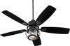 QUORUM INTERNATIONAL 3525-69 Galveston 1-Light Ceiling Fan, Noir