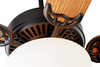 QUORUM INTERNATIONAL 7525-9059 Capri VIII 2-Light Ceiling Fan, Matte Black