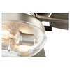 QUORUM INTERNATIONAL 170525-65 Breeze Patio 2-Light LED Patio Fan, Satin Nickel Satin Nickel