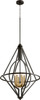 QUORUM INTERNATIONAL 8065-6-69 6-Light Pendant Light, Noir