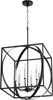 QUORUM INTERNATIONAL 8150-6-69 6-Light Pendant Light, Noir