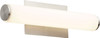 QUORUM INTERNATIONAL 911-18-65 1-Light LED Vanity Light, Satin Nickel w/ Matte White Acrylic