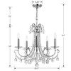 CRYSTORAMA 6825-CH-CL-S Othello 5 Light Clear Crystal Polished Chrome Chandelier