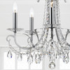 CRYSTORAMA 6825-CH-CL-SAQ Othello 5 Light Clear Crystal Polished Chrome Chandelier