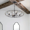 CRYSTORAMA ZUC-A9034-EB-GA Zucca 4 Light English Bronze Chandelier