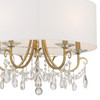 CRYSTORAMA 6625-VG-CL-SAQ Othello 5 Light Vibrant Gold Chandelier