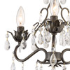 CRYSTORAMA 4534-EB-CL-SAQ Paris Market 3 Light Mini-Chandelier