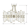 CRYSTORAMA BOL-8884-PN Bolton 4 Light Ceiling Mount