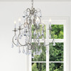 CRYSTORAMA 5016-OS-CL-S Ashton EX 6 Light Olde SilverChandelier