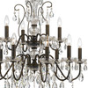 CRYSTORAMA 3029-EB-CL-S Butler 12 Light Clear Crystal English Bronze Chandelier