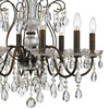 CRYSTORAMA 3028-EB-CL-S Butler Crystal 8 Light English Bronze Chandelier