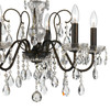 CRYSTORAMA 3025-EB-CL-S Butler 5 Light Clear Crystal English Bronze Chandelier