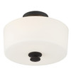 CRYSTORAMA TRA-A3302-BF Travis 2 Light Black Forged Ceiling Mount