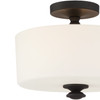 CRYSTORAMA TRA-A3302-BF Travis 2 Light Black Forged Ceiling Mount