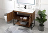 ELEGANT DECOR VF42040WB 40 inch  Single Bathroom Vanity in Walnut Brown