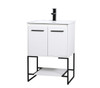 ELEGANT DECOR VF42024WH 24 inch  Single Bathroom Vanity in White