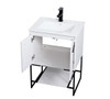 ELEGANT DECOR VF42024WH 24 inch  Single Bathroom Vanity in White