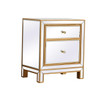 ELEGANT DECOR MF72016G Nightstand 1 door 21in. W x 14in. D x 24in. H in gold ELEGANT DECOR MF72016G Nightstand 1 door 21in. W x 14in. D x 24in. H in gold