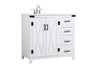 ELEGANT DECOR VF90236WH 36 inch bathroom vanity in White ELEGANT DECOR VF90236WH 36 inch bathroom vanity in White