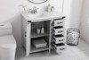 ELEGANT DECOR VF90236GR 36 inch bathroom vanity in Grey