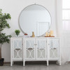 ELEGANT DECOR MF82001WH 60 inch mirrored credenza in White