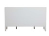 ELEGANT DECOR MF82001WH 60 inch mirrored credenza in White