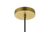 Living District LD2414BR Ronnie 1 Light Brass Pendant