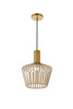 Living District LD2414BR Ronnie 1 Light Brass Pendant