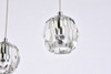 Elegant Lighting 3505D28C Eren 3 lights Chrome pendant