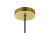 Living District LD2419BR Miya 1 Light Brass Pendant