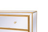 Elegant Decor MF72019G Chest 3 drawers 40in. W x 16in. D x 32in. H in gold