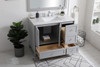 ELEGANT DECOR VF18042GR 42 inch Single Bathroom Vanity in Grey