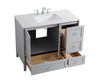 ELEGANT DECOR VF18042GR 42 inch Single Bathroom Vanity in Grey