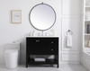ELEGANT DECOR VF16436BK 36 inch Single Bathroom Vanity in Black ELEGANT DECOR VF16436BK 36 inch Single Bathroom Vanity in Black