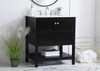 ELEGANT DECOR VF16430BK 30 inch Single Bathroom Vanity in Black ELEGANT DECOR VF16430BK 30 inch Single Bathroom Vanity in Black