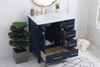 ELEGANT DECOR VF18832BL 32 inch Single Bathroom Vanity in Blue