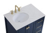 ELEGANT DECOR VF18832BL 32 inch Single Bathroom Vanity in Blue