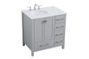 ELEGANT DECOR VF18832GR 32 inch Single Bathroom Vanity in Gray
