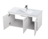 ELEGANT DECOR VF44040WH 40 inch  Single Bathroom Floating Vanity in White ELEGANT DECOR VF44040WH 40 inch  Single Bathroom Floating Vanity in White