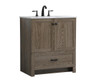 ELEGANT DECOR VF2830WO 30 inch Single Bathroom Vanity in Weathered oak ELEGANT DECOR VF2830WO 30 inch Single Bathroom Vanity in Weathered oak