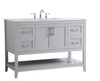 ELEGANT DECOR VF16048GR 48 inch Single Bathroom Vanity in Grey ELEGANT DECOR VF16048GR 48 inch Single Bathroom Vanity in Grey