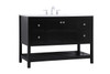 ELEGANT DECOR VF16448BK 48 inch Single Bathroom Vanity in Black ELEGANT DECOR VF16448BK 48 inch Single Bathroom Vanity in Black
