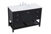 ELEGANT DECOR VF16448BK 48 inch Single Bathroom Vanity in Black ELEGANT DECOR VF16448BK 48 inch Single Bathroom Vanity in Black
